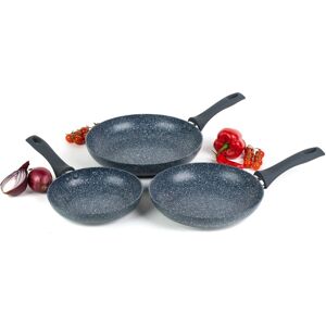 Russell Hobbs Frying Pan 3 Piece Set Non-Stick Blue Marble Aluminium 20/24/28 Cm Russell Hobbs Frying Pan 3 Piece Set Non-Stick Blue Marble Aluminium 20/24/28 Cm