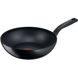 Tefal Titanium Total Wok Pan 28cm Non Stick Induction Dishwasher Safe Black New Tefal Titanium Total Wok Pan 28cm Non Stick Induction Dishwasher Safe Black New