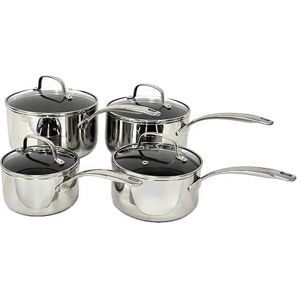 Stoven Hextra 4 Piece Saucepan Set With Milk Pan Steel Oven Safe All Hobs Stoven Hextra 4 Piece Saucepan Set With Milk Pan Steel Oven Safe All Hobs