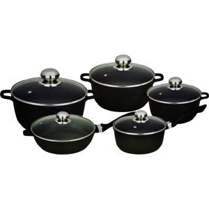 Bargains-Galore 10pc Aluminium Non Stick Cooking Pan Saucepan Pot Set Cookware Casserole Stock Bargains-Galore 10pc Aluminium Non Stick Cooking Pan Saucepan Pot Set Cookware Casserole Stock