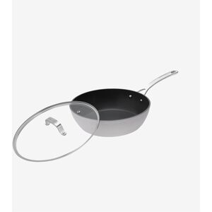 Laura Ashley Saute Pan Forged Aluminium Deep Frying Pan - Dark Dove Grey Laura Ashley Saute Pan Forged Aluminium Deep Frying Pan - Dark Dove Grey