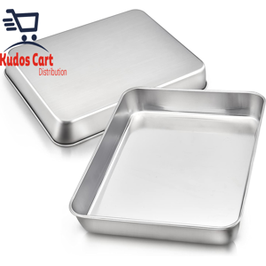 Does Not Apply Stainless Steel Baking Tray Set Of 2 Cake Tin Oven Deep Roasting Pan Tin Does Not Apply Stainless Steel Baking Tray Set Of 2 Cake Tin Oven Deep Roasting Pan Tin