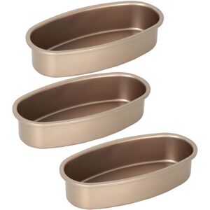 Sodial 2x(3 Pieces Non Stick Oval Shape Cake Pan Cheesecake Loaf Bread Mold Baking1100 Sodial 2x(3 Pieces Non Stick Oval Shape Cake Pan Cheesecake Loaf Bread Mold Baking1100