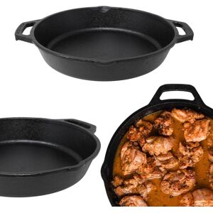 Gk Global Kitchen Cast Iron Skillet Pan Frying Griddle Double Handle Karahi Kadai Kadhai Heavyduty Gk Global Kitchen Cast Iron Skillet Pan Frying Griddle Double Handle Karahi Kadai Kadhai Heavyduty