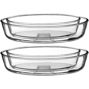 Premier Housewares Freska 4pc Borosilicate Glass Oval Baking Non-Stick Kitchen Roasting Oven Dishes Premier Housewares Freska 4pc Borosilicate Glass Oval Baking Non-Stick Kitchen Roasting Oven Dishes
