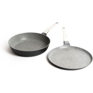 Masterclass 2pc Induction-Safe & Non-Stick Cast Aluminium Pan Set - Pan Set Masterclass 2pc Induction-Safe & Non-Stick Cast Aluminium Pan Set - Pan Set