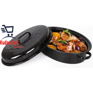 Does Not Apply Vonshef Enamel Roaster Lid Self-Basting Deep Oval Non-Stick Oven Roasting Tin Does Not Apply Vonshef Enamel Roaster Lid Self-Basting Deep Oval Non-Stick Oven Roasting Tin