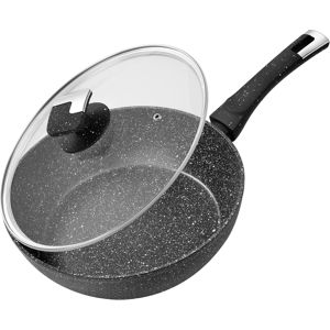 Rainberg Deep Frying Pan With Lid, Granite Frying Pan Nonstick, Nonstick Frying Rainberg Deep Frying Pan With Lid, Granite Frying Pan Nonstick, Nonstick Frying
