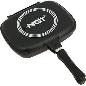NGT Double Grill Pan - Non Stick Connect Pans for Carp Fishing Camping NGT Double Grill Pan - Non Stick Connect Pans for Carp Fishing Camping