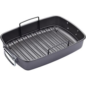 Kitchencraft Masterclass Non Stick Roasting Pan With Removable Rack Kitchencraft Masterclass Non Stick Roasting Pan With Removable Rack