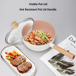 Non Stick Saucepan With Lid White Baby Complementary Food Small Pot Home Kit New Non Stick Saucepan With Lid White Baby Complementary Food Small Pot Home Kit New