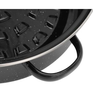 Roasting Pan Black Speckled Finish Household Non Stick Bbq Pot Roast Pan With Roasting Pan Black Speckled Finish Household Non Stick Bbq Pot Roast Pan With