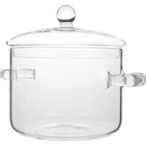 Glass Saucepan With Cover,Stovetop Cooking Pot With Lid And Handle Simmer5579 Glass Saucepan With Cover,Stovetop Cooking Pot With Lid And Handle Simmer5579