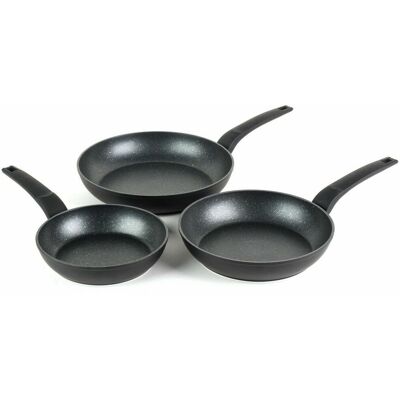 Salter 3pc 20/24/28cm Marble Non Stick Aluminium Cooking Frying Pan Cookware Set Salter 3pc 20/24/28cm Marble Non Stick Aluminium Cooking Frying Pan Cookware Set