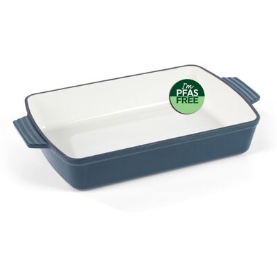 Salter Chester Cast Iron Roaster - Rectangular, Pfas-Free Coating, Green Salter Chester Cast Iron Roaster - Rectangular, Pfas-Free Coating, Green