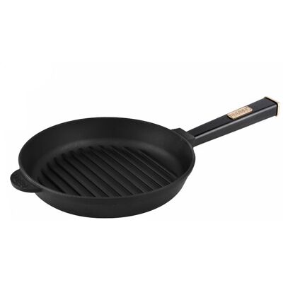 Brizoll Optima-Black Cast Iron Grill Pan, 260x54 Mm Brizoll Optima-Black Cast Iron Grill Pan, 260x54 Mm