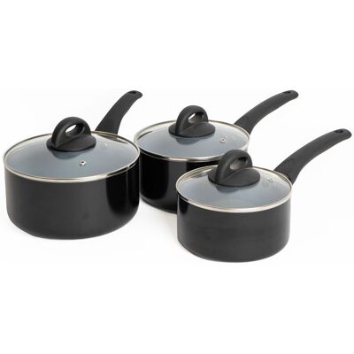 MasterClass - Ceramic Non-Stick Eco Saucepan Set - 16cm MasterClass - Ceramic Non-Stick Eco Saucepan Set - 16cm