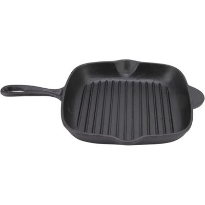 Cast Iron Grill Pan Large Capacity Double Outlet Quadrate Steak Bacon Pan For Cast Iron Grill Pan Large Capacity Double Outlet Quadrate Steak Bacon Pan For