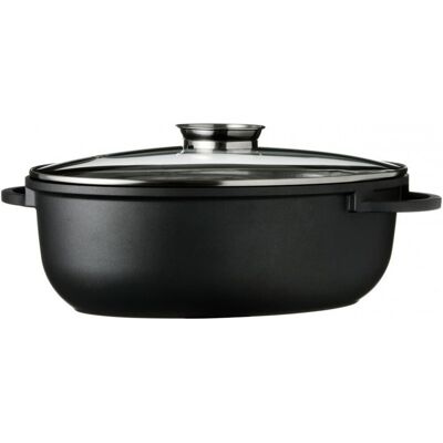 Tristar Supreme 38cm/6l Sizzling Dish/oval Roaster With Glass Lid Tristar Supreme 38cm/6l Sizzling Dish/oval Roaster With Glass Lid
