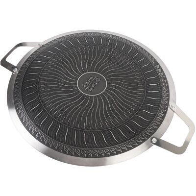 Bbq Grill Pan With Two Handles Anti Stick Stainless Steel Bbq Stovetop Griddle F Bbq Grill Pan With Two Handles Anti Stick Stainless Steel Bbq Stovetop Griddle F