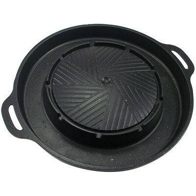 For Indoor Outdoor Camping 2 In 1 Bbq Grill Pan Round Barbecue Plate J3j13713 For Indoor Outdoor Camping 2 In 1 Bbq Grill Pan Round Barbecue Plate J3j13713