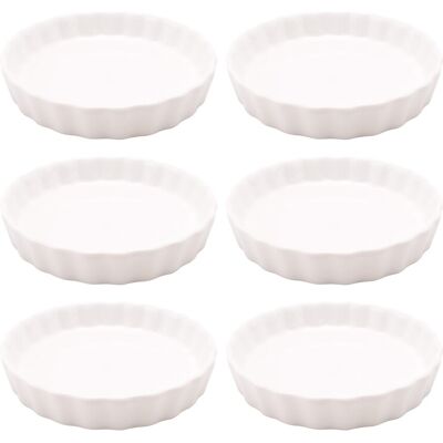 5 Oz Creme Brulee Ramekins, Round Fluted Quiche Dishes Tart Pan, Oven 6035 5 Oz Creme Brulee Ramekins, Round Fluted Quiche Dishes Tart Pan, Oven 6035