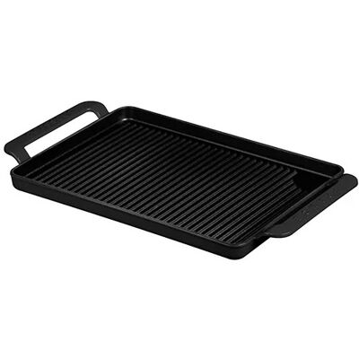 Chasseur Cast Iron Matt Black Rectangular Grillpan With Twin Handles Chasseur Cast Iron Matt Black Rectangular Grillpan With Twin Handles