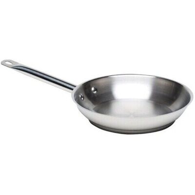 Frying Pan Induction Heavy Duty Genware Professional Stainless Steel 28cm Dia Frying Pan Induction Heavy Duty Genware Professional Stainless Steel 28cm Dia