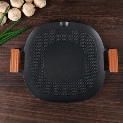 Barbecue Grill Pan Nonstick Coating Fast Heating Barbecue Stovetop Plate Barbecue Grill Pan Nonstick Coating Fast Heating Barbecue Stovetop Plate