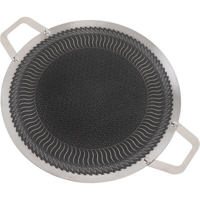 Bbq Grill Pan With Two Handles Anti Stick Stainless Steel Bbq Stovetop Griddle Bbq Grill Pan With Two Handles Anti Stick Stainless Steel Bbq Stovetop Griddle