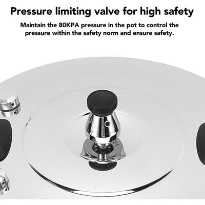 Pressure Cooker With Safety Valve 80kpa Rapid Heat Conduction Pressure Cooke New Pressure Cooker With Safety Valve 80kpa Rapid Heat Conduction Pressure Cooke New
