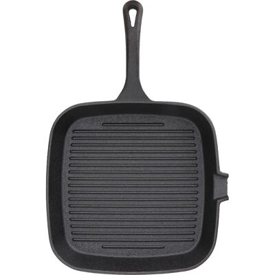Grill Pan Nonstick Design Heat Resistant Handle Fast Heat Conduction Iron Stripe Grill Pan Nonstick Design Heat Resistant Handle Fast Heat Conduction Iron Stripe