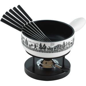 Kuhn Rikon Cheese Fondue Set Induction Alpine Meadow 23cm Kuhn Rikon Cheese Fondue Set Induction Alpine Meadow 23cm