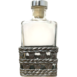 Kilts Wi Hae Stunning Pewter Base Scottish Basket Weave Rope Effect Standing Whisky Flask Kilts Wi Hae Stunning Pewter Base Scottish Basket Weave Rope Effect Standing Whisky Flask