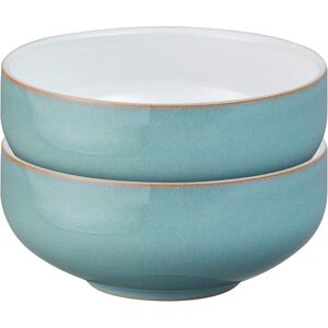 Denby - Azure Blue Cereal Bowls Set Of 2 - Dishwasher Microwave Safe Crockery 8 Denby - Azure Blue Cereal Bowls Set Of 2 - Dishwasher Microwave Safe Crockery 8