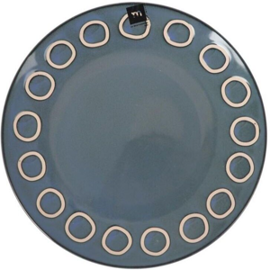 La Mediterranea Almudena Blue 27cm Dinner Plates Embossed Stoneware Box Of 6 La Mediterranea Almudena Blue 27cm Dinner Plates Embossed Stoneware Box Of 6