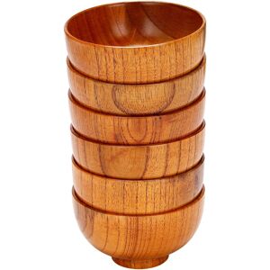 Sodial 3x(6 Pcs Wood Bowls Serving Tableware For Rice, Soup, Dip, Coffee, Tea,6265 Sodial 3x(6 Pcs Wood Bowls Serving Tableware For Rice, Soup, Dip, Coffee, Tea,6265