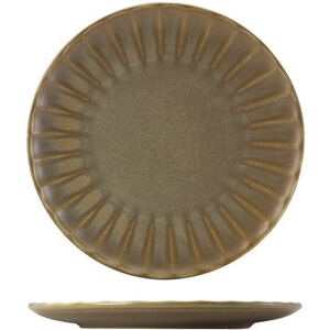 Genware Terra Porcelain Matt Grey Scalloped Coupe Plate For Hotelware 23.4cm Pack Of 6 Genware Terra Porcelain Matt Grey Scalloped Coupe Plate For Hotelware 23.4cm Pack Of 6