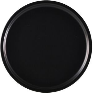 Genware Luna Stoneware Black Pizza Plate For Dining And Serving 33cm 13" Pack Of 3 Genware Luna Stoneware Black Pizza Plate For Dining And Serving 33cm 13" Pack Of 3