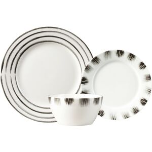Carnaby Shoreditch Dinner Set Porcelain 12pc Dishwasher Safe Plate Bowl Dish Carnaby Shoreditch Dinner Set Porcelain 12pc Dishwasher Safe Plate Bowl Dish