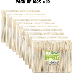 Pps Wooden Fork 100s × 10 Pps Wooden Fork 100s × 10