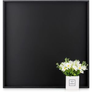 Hanobe Square Large Ottoman Tray: Modern Extra Large Black Serving Decorative Hanobe Square Large Ottoman Tray: Modern Extra Large Black Serving Decorative