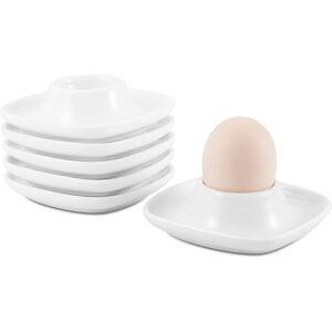 flexzion Flexzion Egg Cups For Soft Boiled Eggs British - Set Of 6 Ceramic Egg Holder - flexzion Flexzion Egg Cups For Soft Boiled Eggs British - Set Of 6 Ceramic Egg Holder -