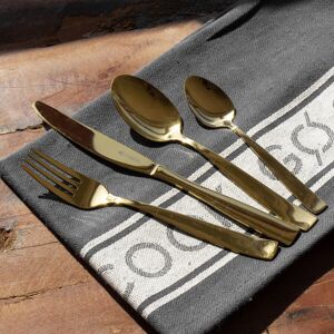 Darthome Viners 16 Piece Cutlery Set With Gift Box Gold 18/0 Stainless Steel Tableware Darthome Viners 16 Piece Cutlery Set With Gift Box Gold 18/0 Stainless Steel Tableware