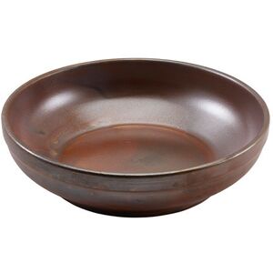 Genware Terra Porcelain Rustic Copper Coupe Bowl For Dining And Serving 20cm Pack Of 6 Genware Terra Porcelain Rustic Copper Coupe Bowl For Dining And Serving 20cm Pack Of 6