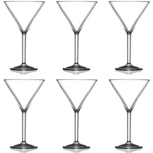 Bbp Martini Glass Clear - Reusable Polycarbonate Plastic - 199ml/7oz - Pack Of 6 Bbp Martini Glass Clear - Reusable Polycarbonate Plastic - 199ml/7oz - Pack Of 6