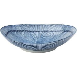 Utopia Urchin Porcelain Oval Bowl White Blue Serving For Bars 6.25" (16cm) Pack Of 6 Utopia Urchin Porcelain Oval Bowl White Blue Serving For Bars 6.25" (16cm) Pack Of 6