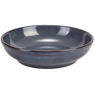 Genware Terra Stoneware Rustic Blue Coupe Bowl For Restaurants Cafes 23cm Pack Of 6 Genware Terra Stoneware Rustic Blue Coupe Bowl For Restaurants Cafes 23cm Pack Of 6
