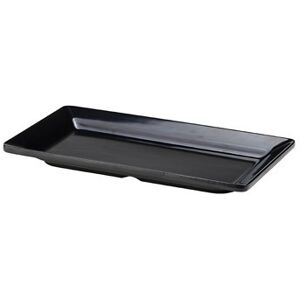 Genware Black Melamine Serving Platter Perfect For Bar Gn 1/3 Size 32x17.5cm Pack Of 1 Genware Black Melamine Serving Platter Perfect For Bar Gn 1/3 Size 32x17.5cm Pack Of 1