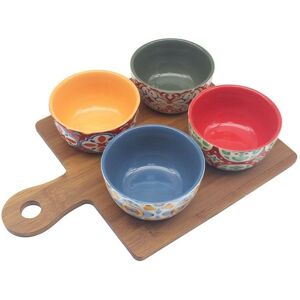 Leonardo Set Of 4 Tuscany Serving Bowls Dishes On Square Paddle Base Leonardo Set Of 4 Tuscany Serving Bowls Dishes On Square Paddle Base